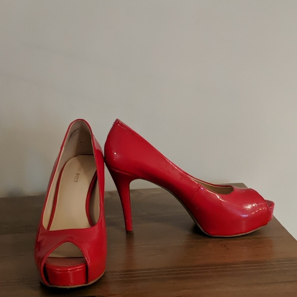 Nine West peep-toe heels